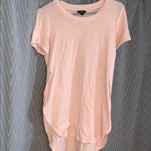 Legging length, woven top